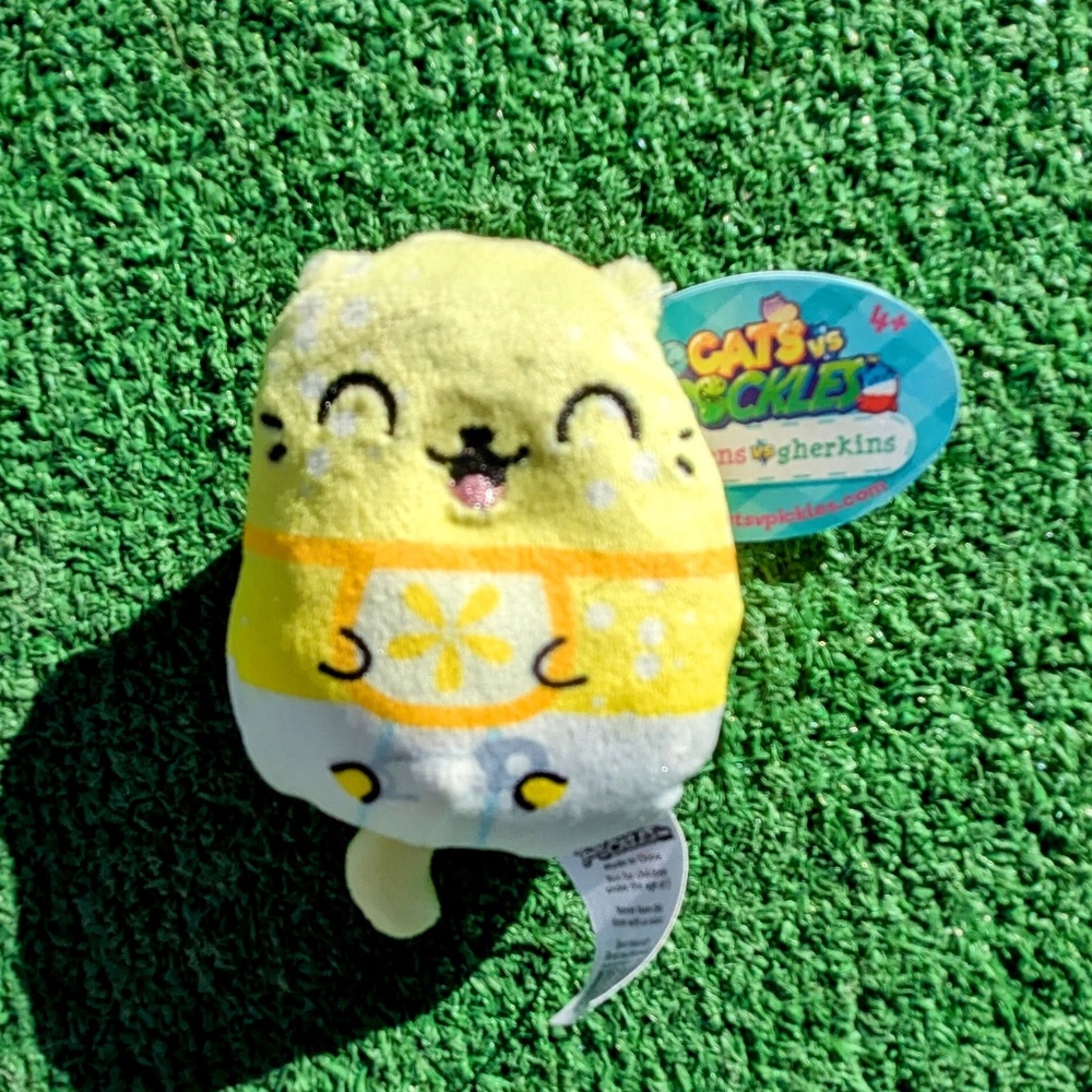 Cats vs Pickles Lil Squeezy #33 Plush 3” Bean Bag Toy Kittens vs Gherkins NWT